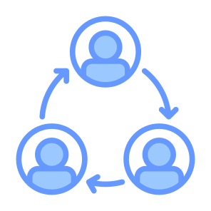 Reorganization, Restructuring, Restructure, Rotation, Change icon