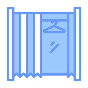 Fitting Room, Curtain, Changing, Try, Privacy, Clothes icon