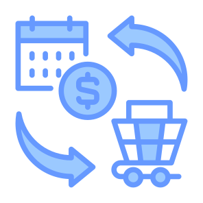 Subscription, Loop, Ecommerce, Cart, Payment, Recurring icon