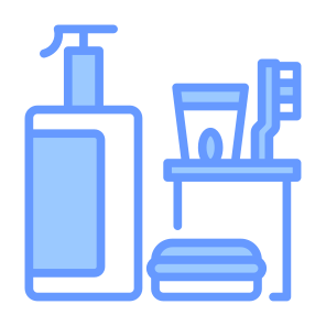 Toiletries, Hygiene, Bathroom, Shampoo, Essentials, Soap icon
