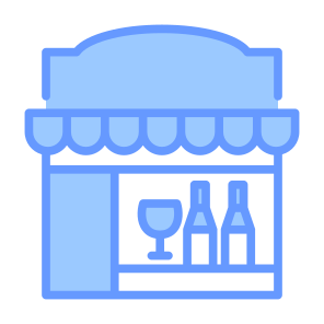Wine Shop, Liquor, Alcohol, Drink, Store, Bottle icon