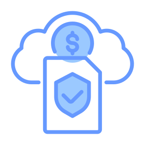 Cloud Data, Security, Money, Document, Cloud icon