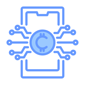 Crypto, Digital Currency, Digital Money, Digital Wallet, Cryptocurrency  icon