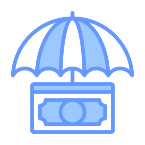 Insurance, Money, Protection, Umbrella, Payment Security icon