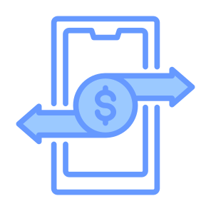 Online Transfer, Mobile Phone, Transfer Money, Mobile Banking, Online Payment icon