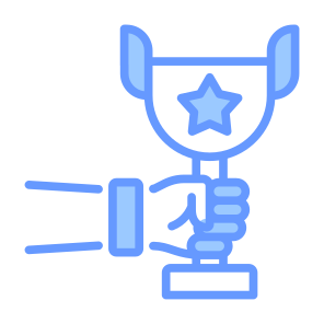 Award, Hand, Trophy, Champion, Sports And Competition  icon