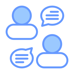 Comunications, People, Speech Bubble, Discussion, Consulting  icon