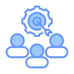 Purpose, Alignment, Mission, Goals, Strategy  icon