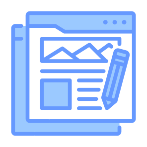 Blogging, Computer,  Web, Write, Website icon