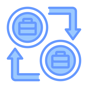 Business To Business, Commerce, Briefcase, Transfer, Transaction  icon