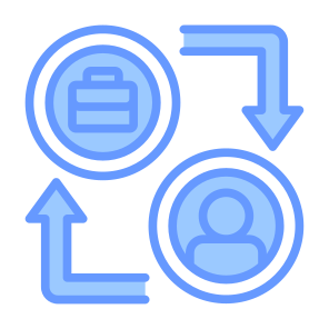 Business To Consumer, User, Customer,  Transaction, Commerce And Shopping icon