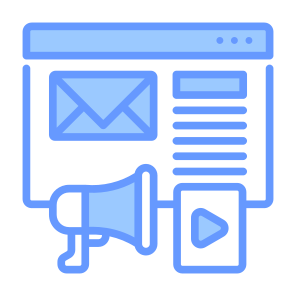 Content Marketing, Email, Marketing,  Advertising, Online Marketing icon