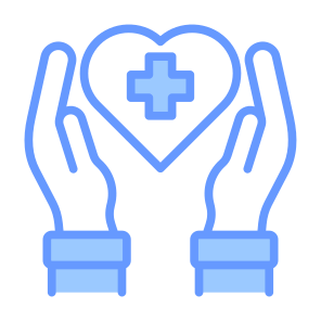 Healthcare, Heart, Hand Gesture, Insurance, Healthcare And Medical  icon