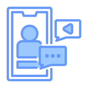 Influencer, Smartphone, People, Communications, Online  icon