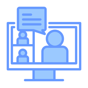 Online Communication, Online Meeting, Conference, User, Communications icon