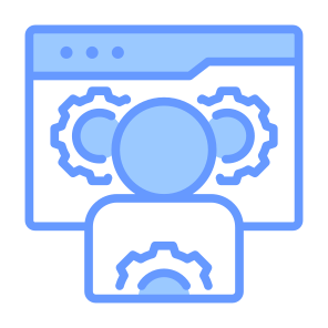 Specialist, Web, Settings, Management, Professions And Jobs icon