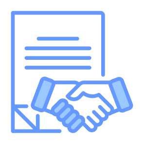 Agreement, Contract, Deal, Partnership, Handshake, Document icon