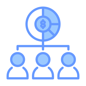 Profit Sharing, Profit, Equity, Income, Sharing, Money  icon