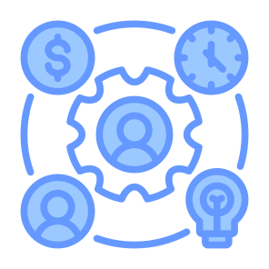 Resource Allocation, Resource, Allocation, Human Resource, Asset, Process  icon