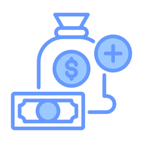 Income, Money Bag, Cash, Add, Money icon