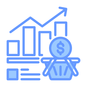 Market, Potential, Market Value, Statistics, Shopping Basket  icon