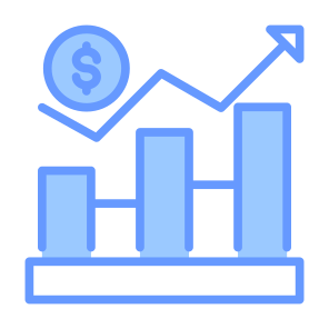 Market Trends, Trend, Bar Graph, Growth, Statistics icon