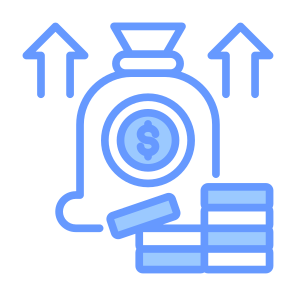 Profit, Money, Increase, Income, Money Bag icon