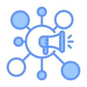 Multi Channel, Digital, Marketing, Megaphone, Advertising  icon