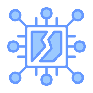 Digital Disruption, Digital, Disruption, Chip, Electronics, Technology icon