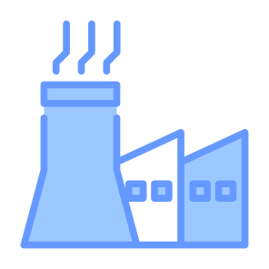 Factory Buildings, Factory, Manufacture, Manufacturing, Industry, Buildings  icon