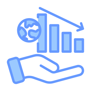 Global Recession, Crisis, Global, Recession, Loss, Decrease icon