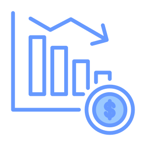 Money Loss, Money, Loss, Crisis, Recession, Financial icon