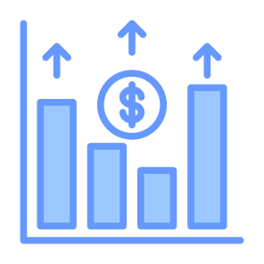 Surplus, Profit, Growth, Stock Market, Increase, Financial  icon