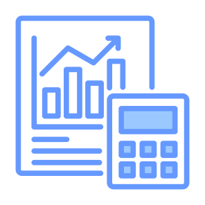 Calculation, Financial Statement, Statistics, Report, Investment  icon