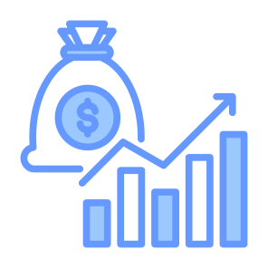 Capitalization, Market, Stocks, Investment, Financial icon