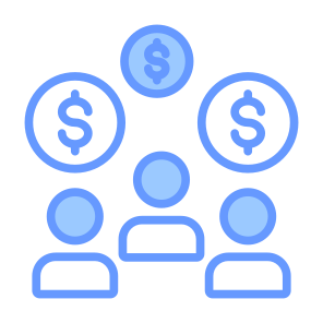 Customer, Team, Consumer, Investor, Money icon