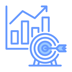 Goal, Target, Strategy, Marketing, Investment icon