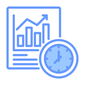 Stock Market, Stock, Timing, Schedule, Data Analytics   icon