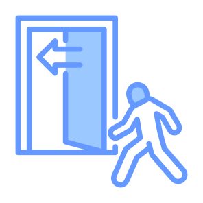Exit, Withdrawal, Sale, Strategy, Departure icon