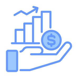 Investment, Allocation, Funding, Finance, Stake, Capital icon