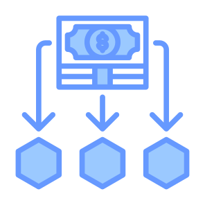 Expenses, Money, Structure, Planning, Cost, Allocation icon