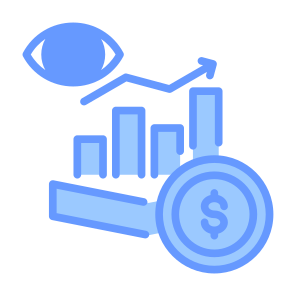 Investment, Money, Sales, Prediction, Vision, Growth icon