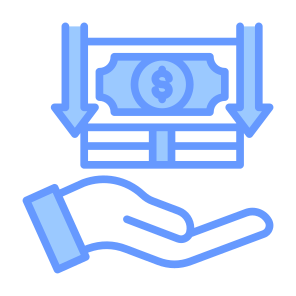 Revenue, Money, Decrease, Income, Earning, Finance  icon
