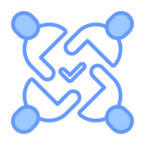 Teamwork, Employee, Group, Team, Trusted, Verified icon