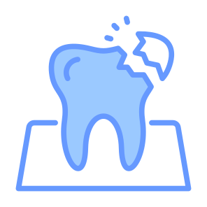 Broken Tooth, Tooth, Broken, Dental, Cavity, Decayed, Dental Care icon