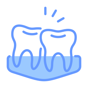 Tooth Overlapping, Tooth, Dental, Overlapping, Crowded, Teeth icon