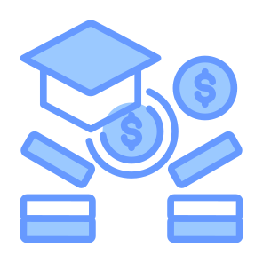 Funding, Student, Money, Cost, Scholarship icon