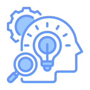 Intelligence, Search, Analysis, Creativity, Idea icon