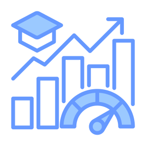 Performance, Student, Indicator, Growth, Statistics icon