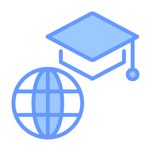 Student, Global, Worldwide, Study, International icon